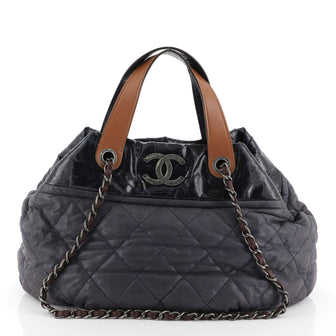 Chanel In The Mix Tote Quilted Iridescent Calfskin Medium