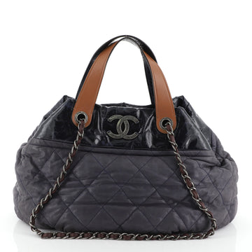 Chanel In The Mix Tote Quilted Iridescent Calfskin Medium