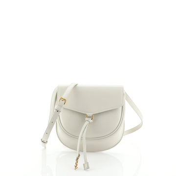 Saint Laurent Datcha Crossbody Bag Leather Small White 458531