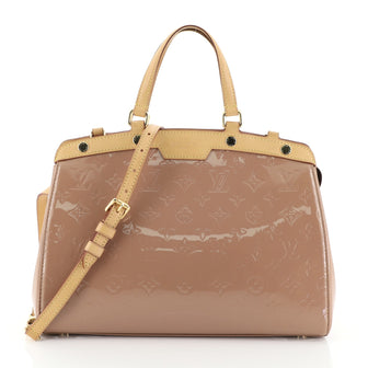 Louis Vuitton Brea Handbag Monogram Vernis MM Neutral 458641