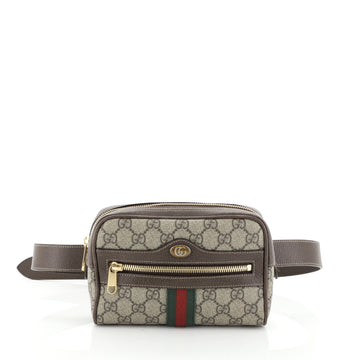 Gucci Ophidia Belt Bag GG Coated Canvas Small Brown 458691