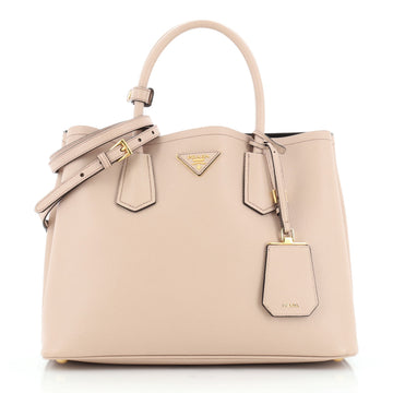 Prada Cuir Double Tote Saffiano Leather Medium