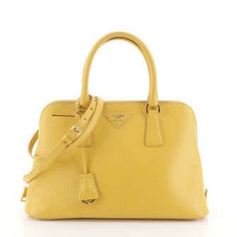 Prada Promenade Bag Saffiano Leather Medium Yellow 458961