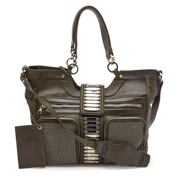 Balenciaga Clous Satchel Leather