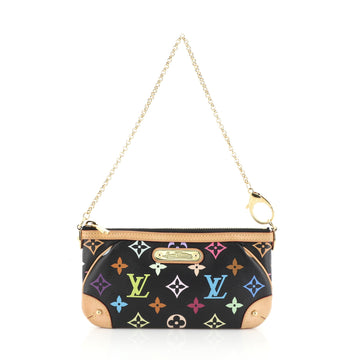 Louis Vuitton Milla Pochette Monogram Multicolor MM Black 459131