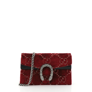 Gucci Dionysus Bag Velvet Super Mini Red 4591610