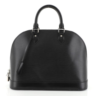 Louis Vuitton Alma Handbag Epi Leather PM Black 459161