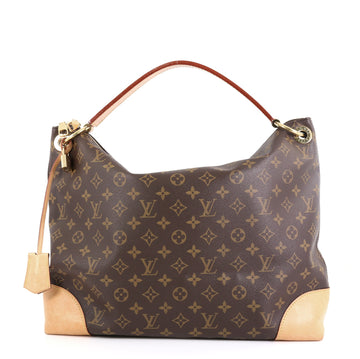 Louis Vuitton Berri Handbag Monogram Canvas MM Brown 459191