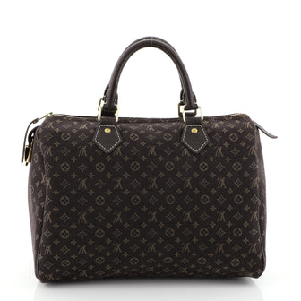 Louis Vuitton Speedy Handbag Mini Lin 30 Brown 45922127