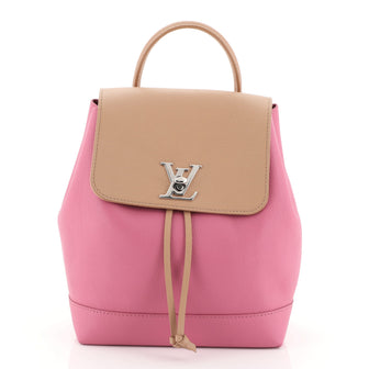 Louis Vuitton Lockme Backpack Leather Pink 45922145