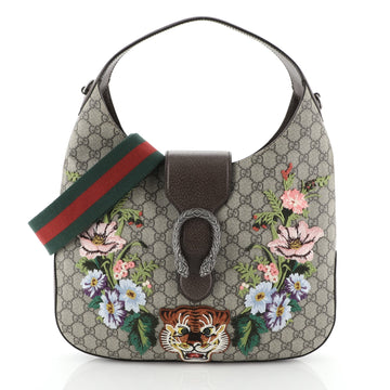 Gucci Dionysus Hobo Embroidered GG Coated Canvas Medium