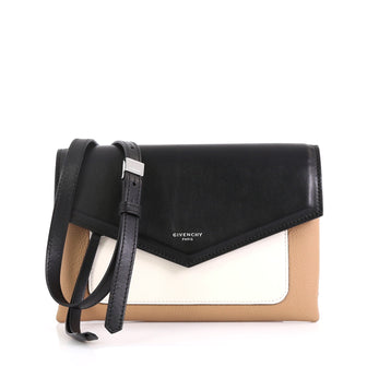 Givenchy Duetto Crossbody Bag Leather Black 45922151