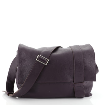 Hermes Alfred Messenger Bag Clemence 35 Purple 45922172