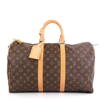Louis Vuitton Keepall Bag Monogram Canvas 45 Brown 45922179