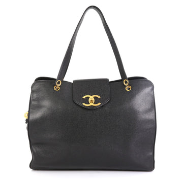 Chanel Vintage Supermodel Weekender Bag Caviar Large