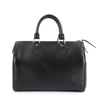 Louis Vuitton Speedy Handbag Epi Leather 25 Black 45922196