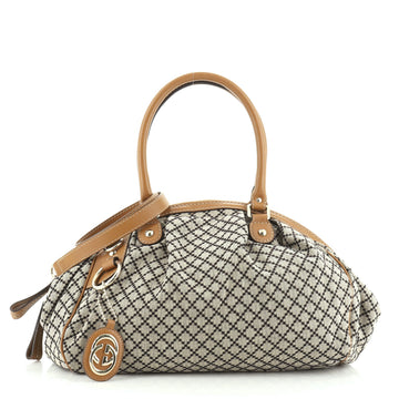 Gucci Sukey Boston Bag Diamante Canvas 