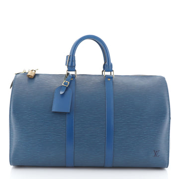 Louis Vuitton Keepall Bag Epi Leather 45 Blue 45922220