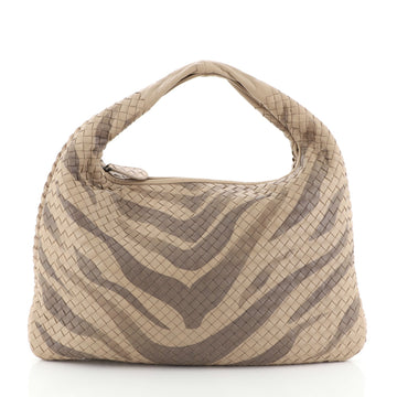 Bottega Veneta Veneta Hobo Printed Intrecciato Nappa Large