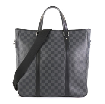 Louis Vuitton Tadao Handbag Damier Graphite MM Black 45922230