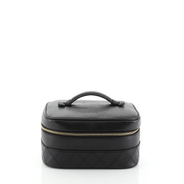 Chanel Vintage Cosmetic Case Lambskin 