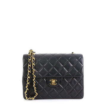 Chanel Vintage Square Classic Flap Bag Quilted Lambskin Small