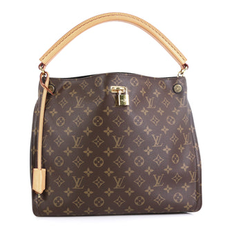 Louis Vuitton Gaia Handbag Monogram Canvas Brown 45922257