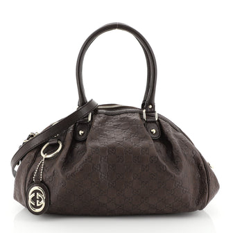 Sukey Convertible Boston Bag Guccissima Leather