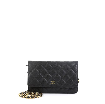 Chanel Wallet on Chain Quilted Caviar Black 45922285