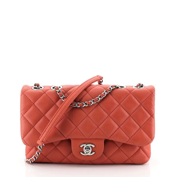 Chanel 3 Flap Bag NM Quilted Lambskin Medium Red 45922296