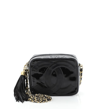 Chanel Vintage CC Camera Bag Patent Mini