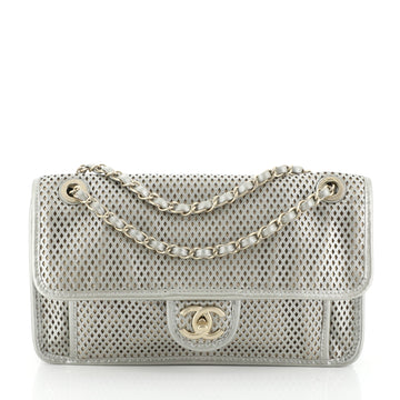 Chanel Up In The Air Flap Bag Perforated Leather Medium