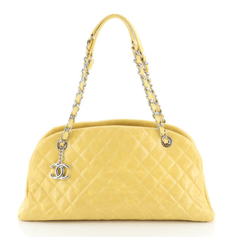Chanel Just Mademoiselle Bag Quilted Aged Calfskin Medium
