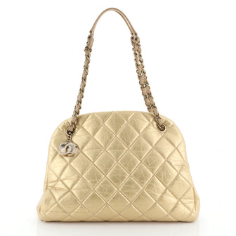 Chanel Just Mademoiselle Bag Quilted Aged Calfskin Large