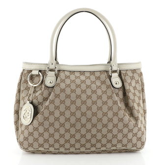Gucci Sukey Top Handle Tote GG Canvas Medium