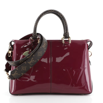 Louis Vuitton Miroir Handbag Vernis with Monogram Canvas 