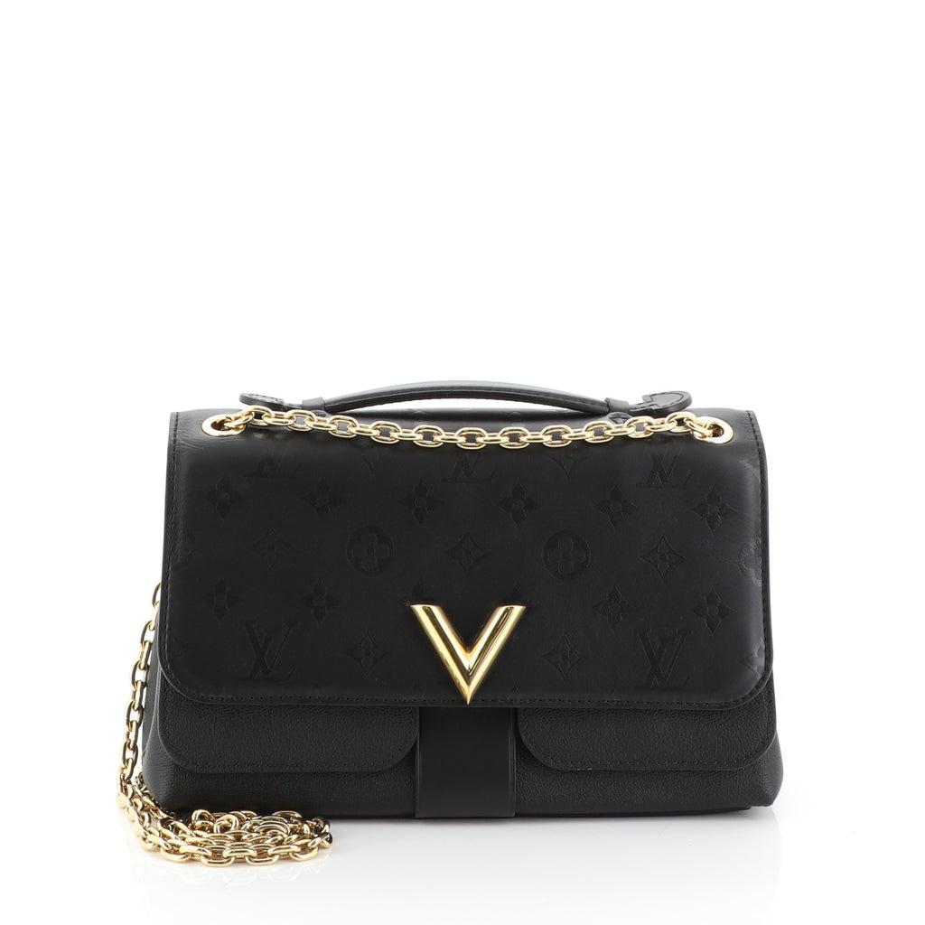 Chain it leather handbag Louis Vuitton Black in Leather - 32259534