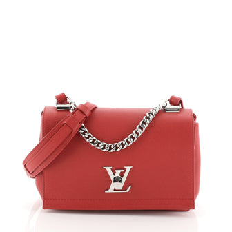 Louis Vuitton Lockme II Handbag Leather BB Red 4592284