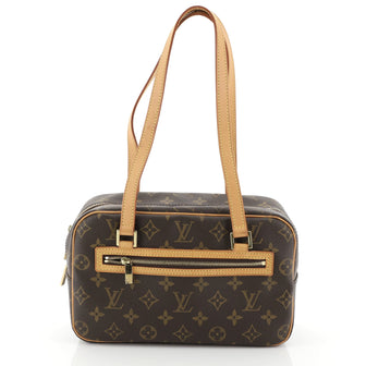 Louis Vuitton Cite Handbag Monogram Canvas MM Brown 459561