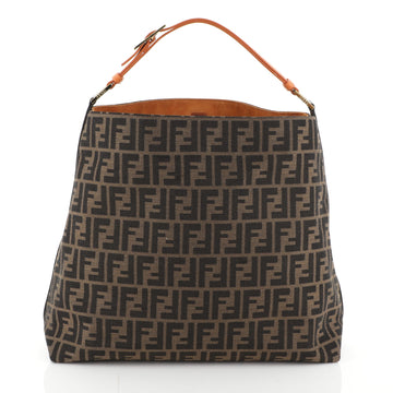 Fendi Buckle Strap Hobo Zucca Canvas Large