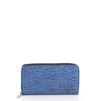Louis Vuitton Zippy Wallet Epi Leather Blue 459622