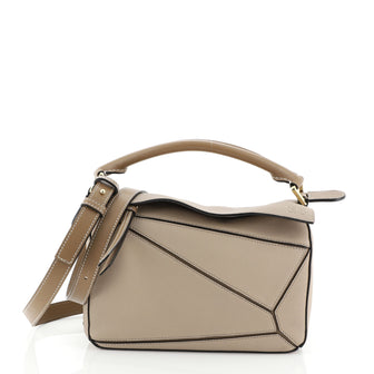Loewe Puzzle Bag Leather Small Neutral 459651