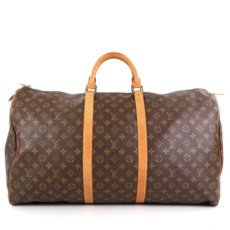 Louis Vuitton Keepall Bag Monogram Canvas 60 Brown 459691