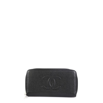 Chanel Timeless CC Zipped Wallet Caviar Long Black 4596924