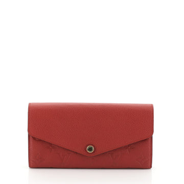 Louis Vuitton Sarah Wallet NM Monogram Empreinte Leather Red 459697