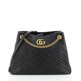 Gucci GG Marmont Chain Shoulder Bag Matelasse Leather 