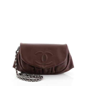 Chanel Half Moon Wallet on Chain Caviar 
