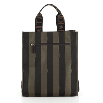 Fendi Pequin Logo Tote Canvas Tall