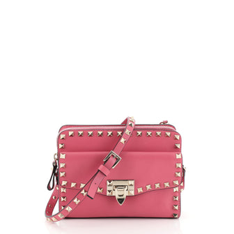 Valentino Rockstud Camera Crossbody Bag Leather 