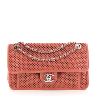 Chanel Up In The Air Flap Bag Perforated Leather Medium